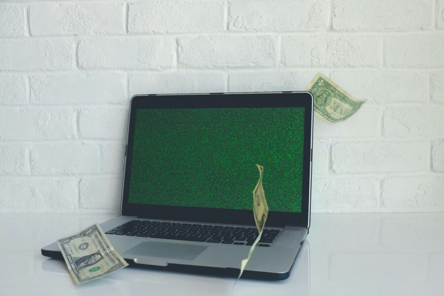 a computer showing how a developer can make money